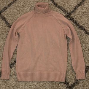 Oversized Rose Turtleneck